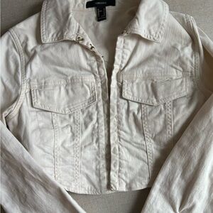 Forever 21 Cream Jean Top